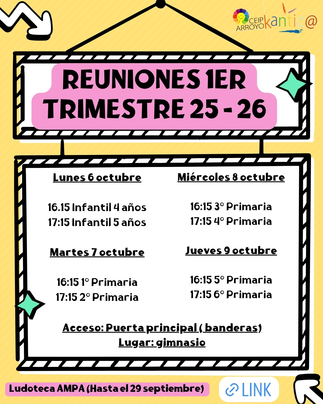 Cartel reunión 1er trimestre 25 26
