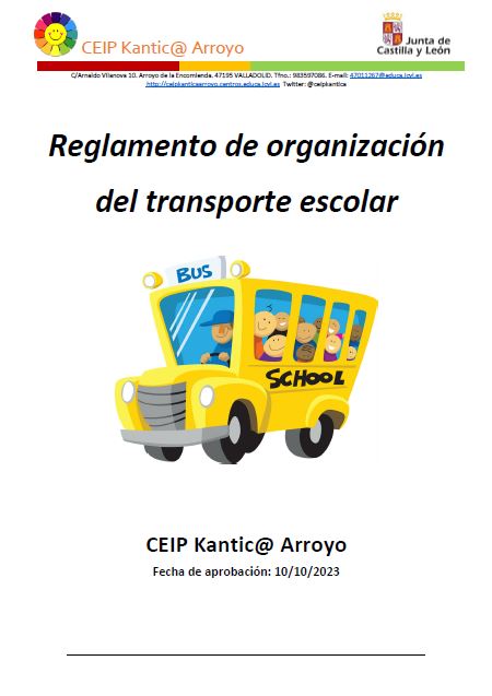 Reglamento transporte escolar